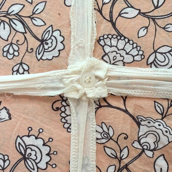 3-pc Mahogany Queen Size Cotton Percale Floral Duvet Set Crisp Cotton Percale - Picture 4 of 4